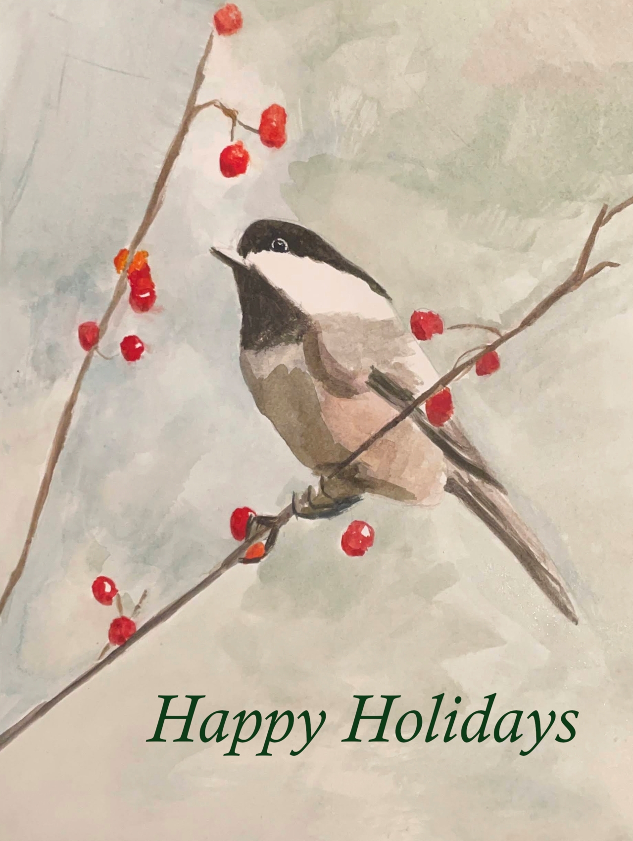 3 Chickadees On A Snowy Day Photograph By Peg Runyan - Pixels